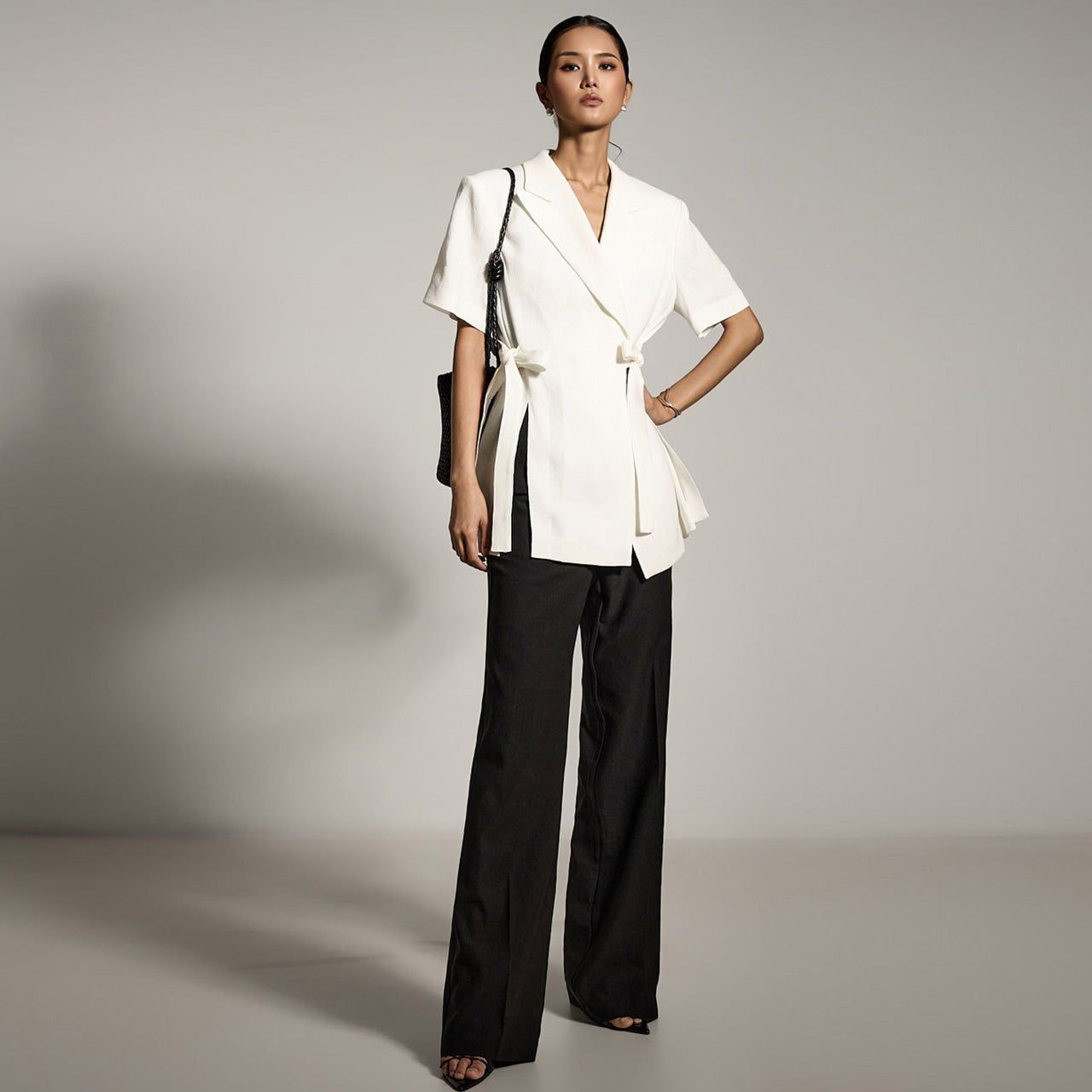 J2795 Linen ribbon jacket