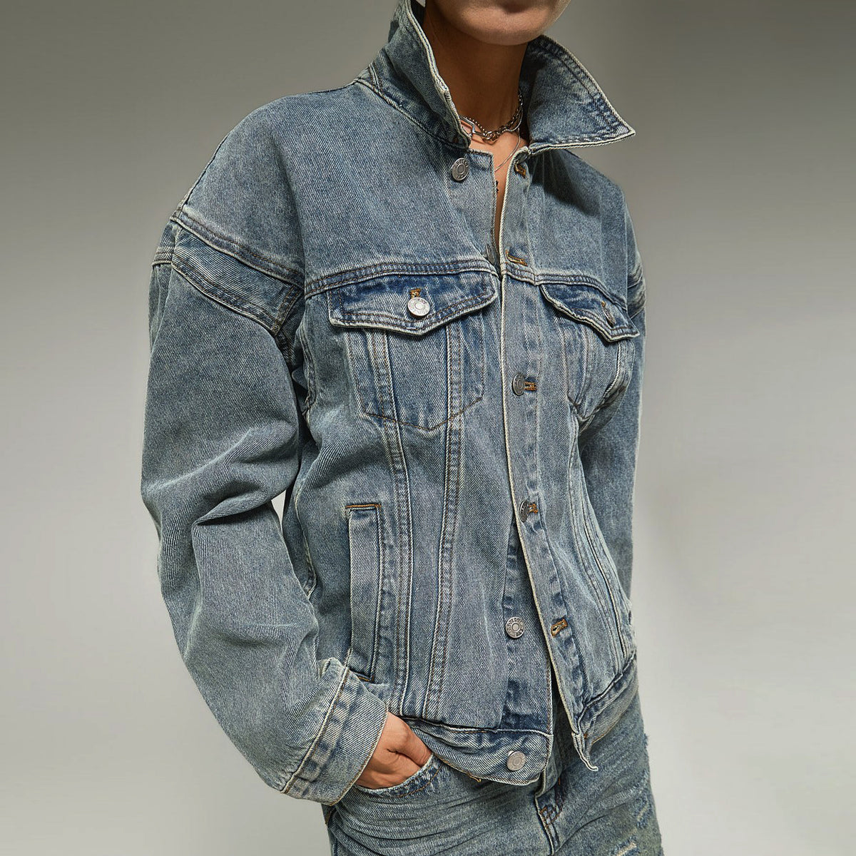 J3321 水洗牛仔夹克