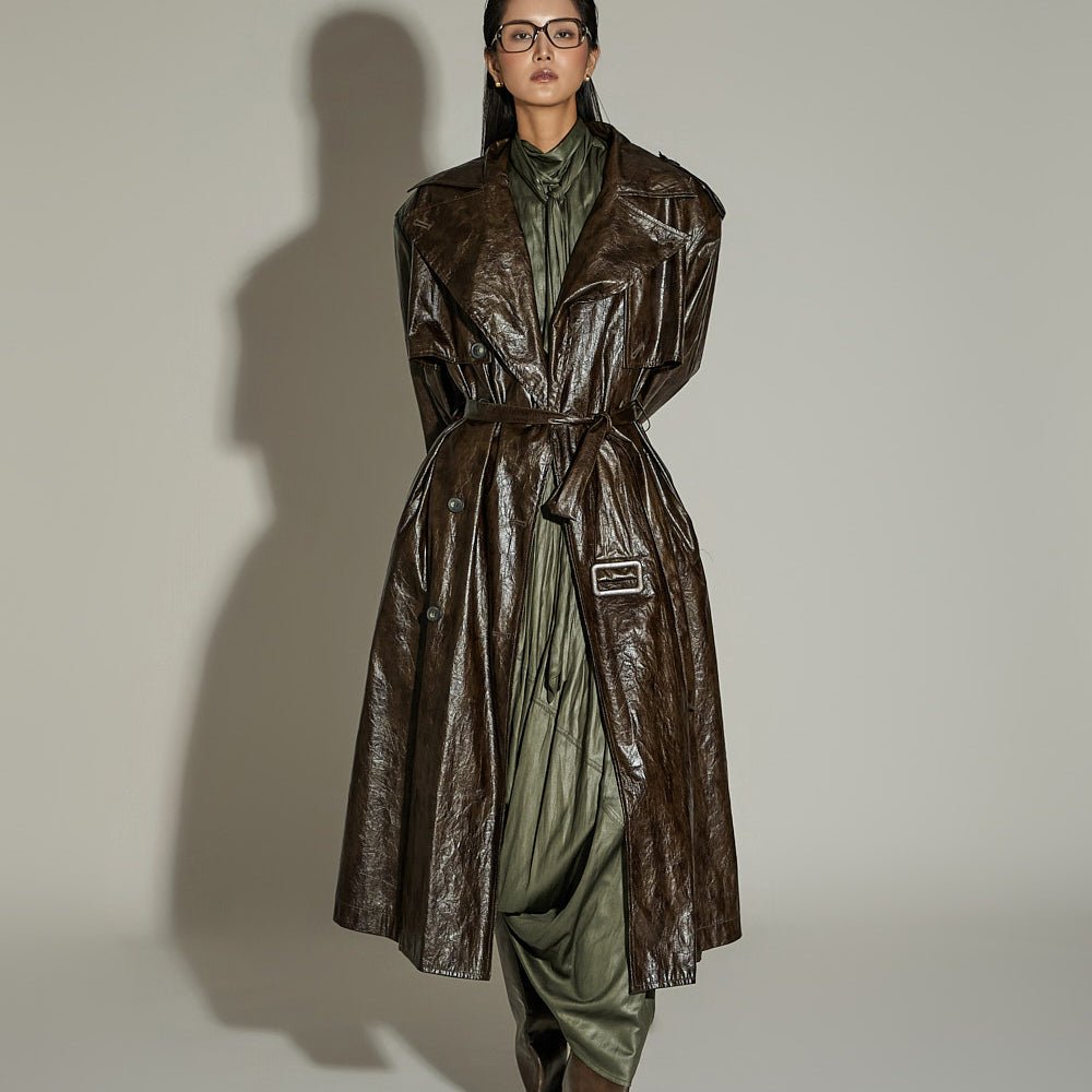 J9292 Belt Set Leather Trench