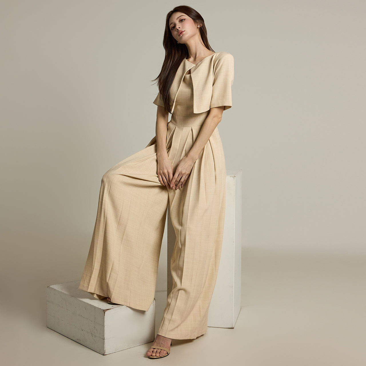 JS053 Bolero Jumpsuit