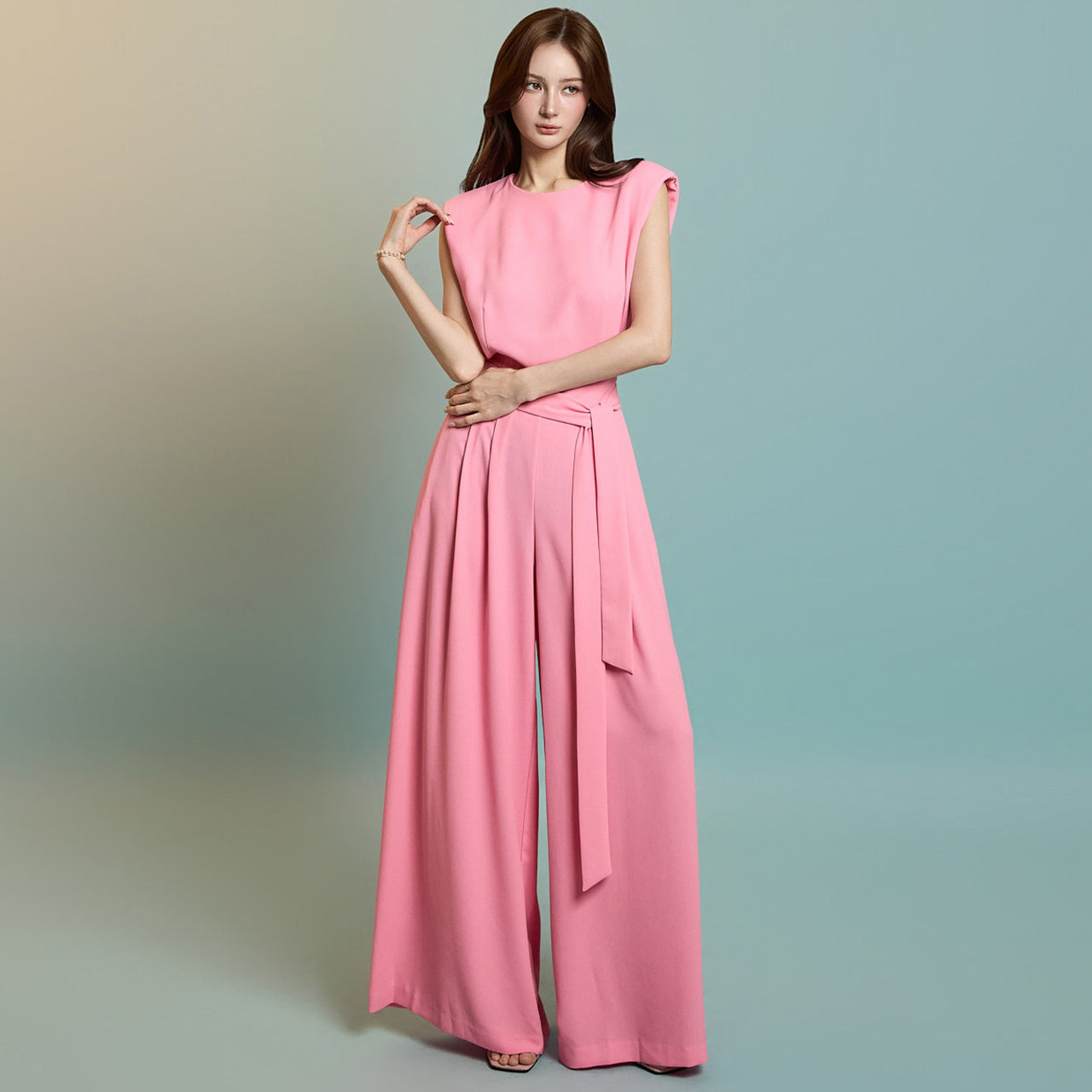 JS056 Back Slit Jumpsuit