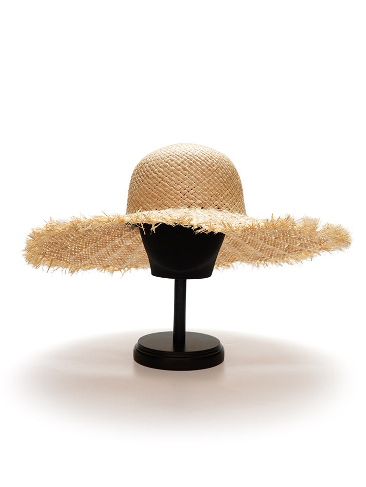 AC-749 Straw Fringe Fedora