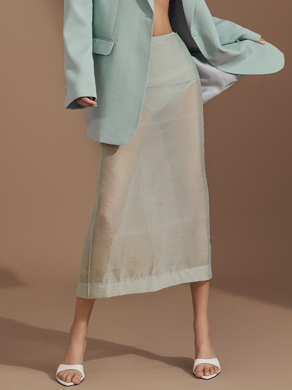 SK2715 Sheer Skirt