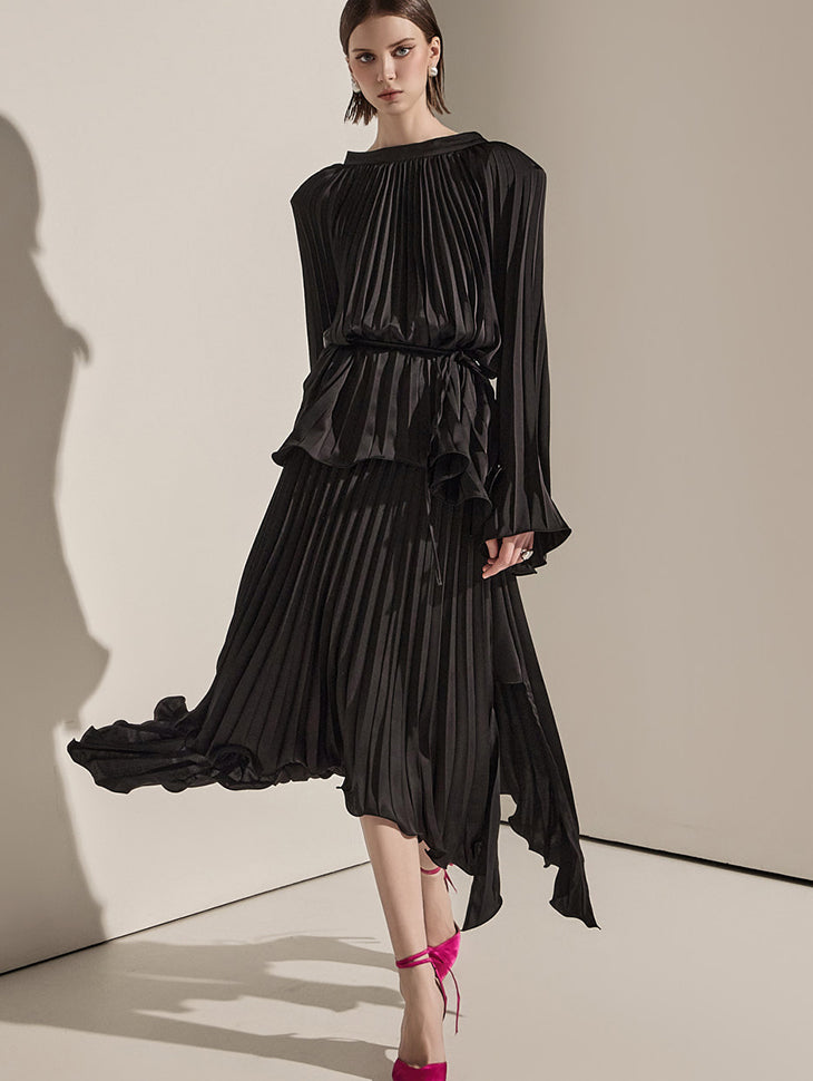 TP1769 Pleats Blouse Two-piece Set(Strap Set)