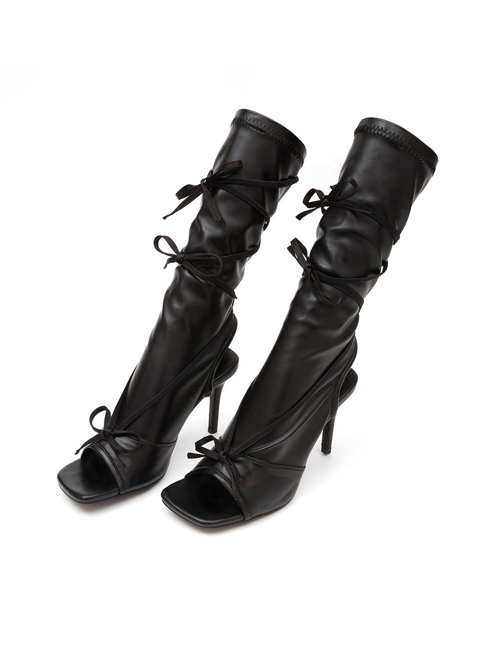 AR-3319 Ribbon Socks Heels