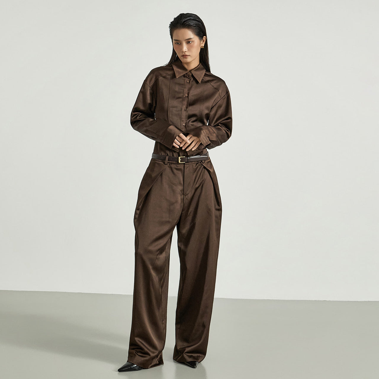 P3682 Satin Slacks