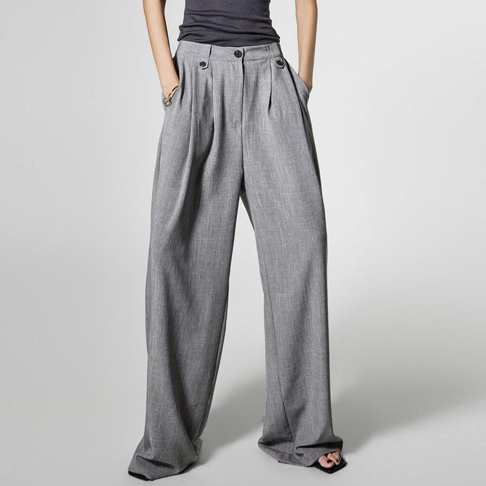P3817 Wide Tuck Slacks
