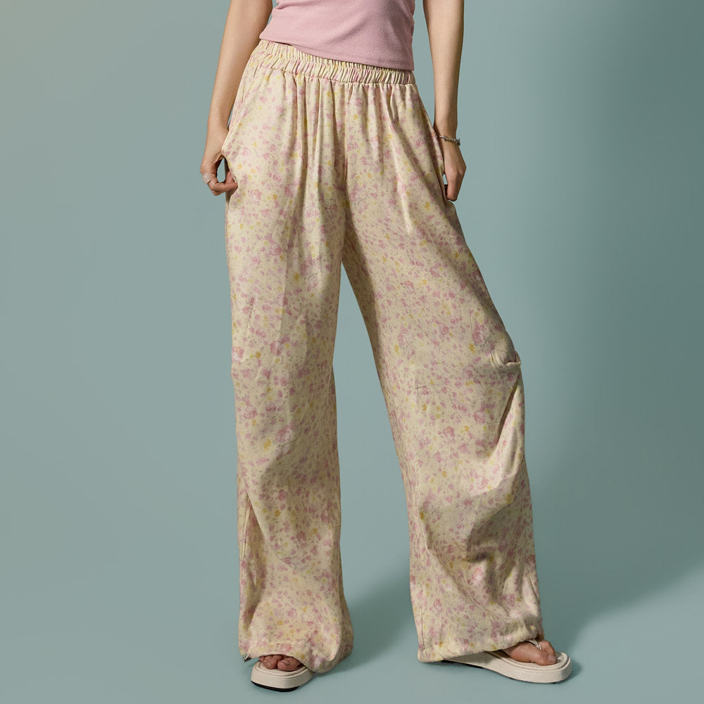 P3823 Flower Wide Pants