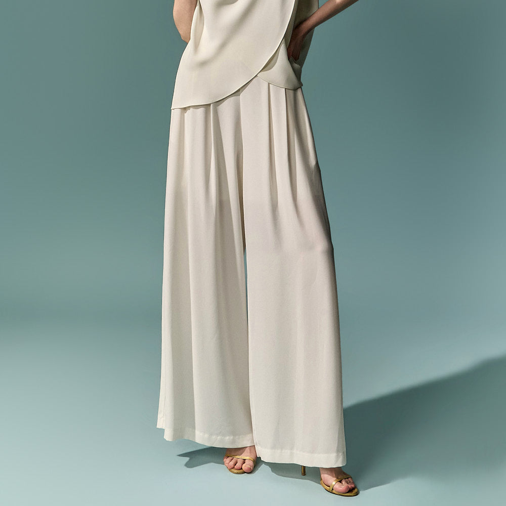 P3880 Wide Elastic Waist Slacks