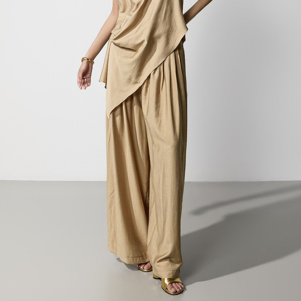 P3887 Drape Wide Pants