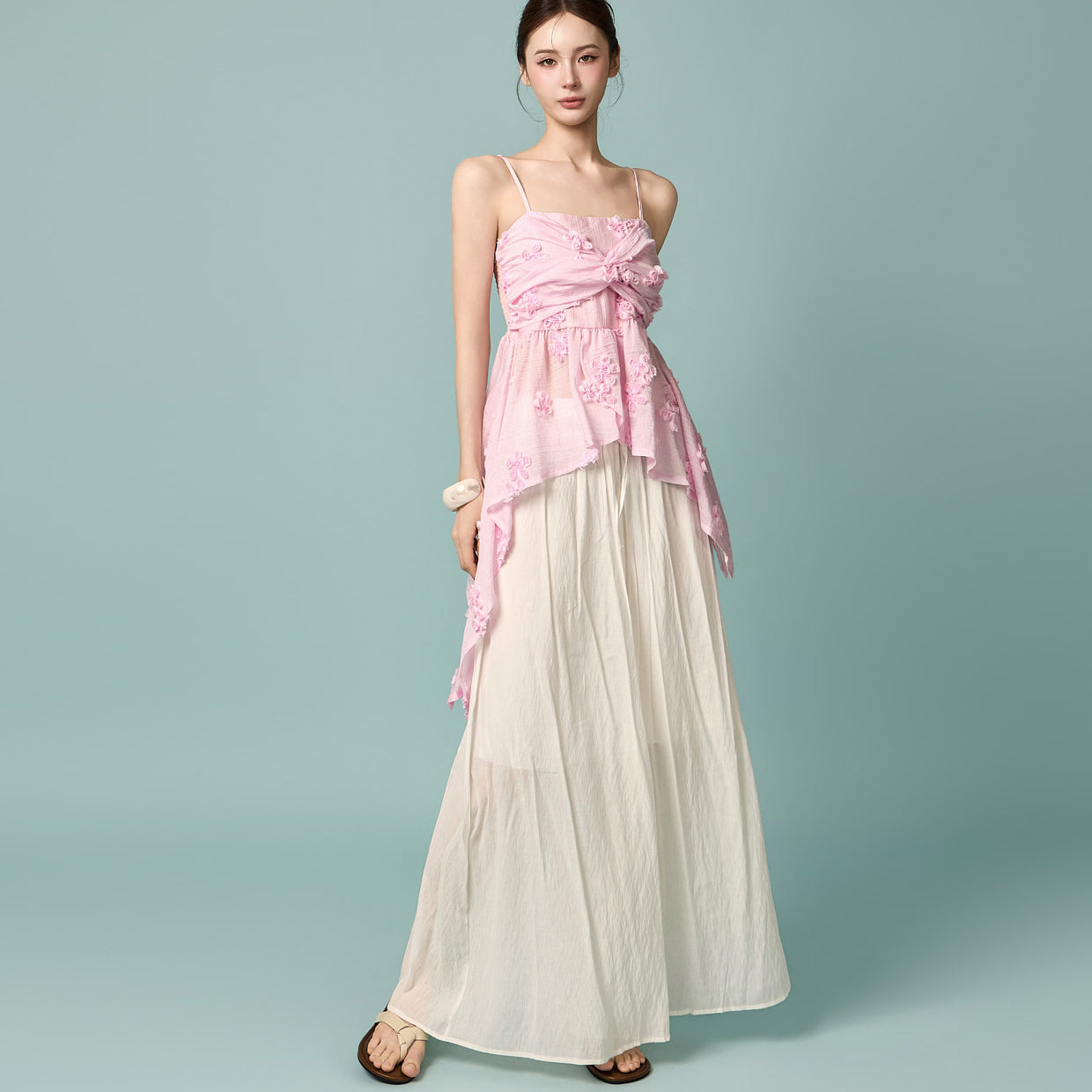 P3898 Sheer Wide Pants