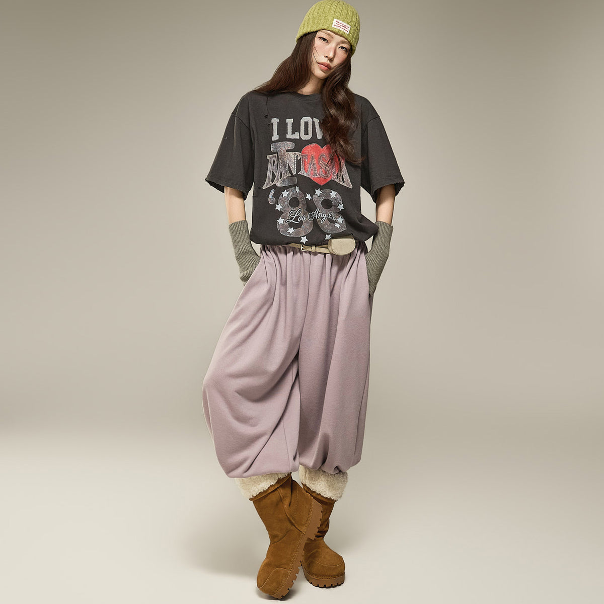 P3963 Lace Harem Pants
