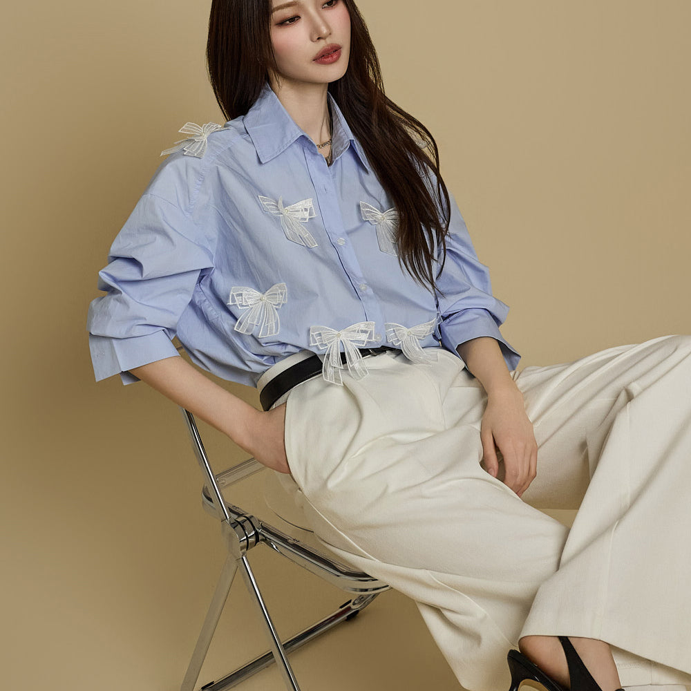 S748 Ribbon Shirt