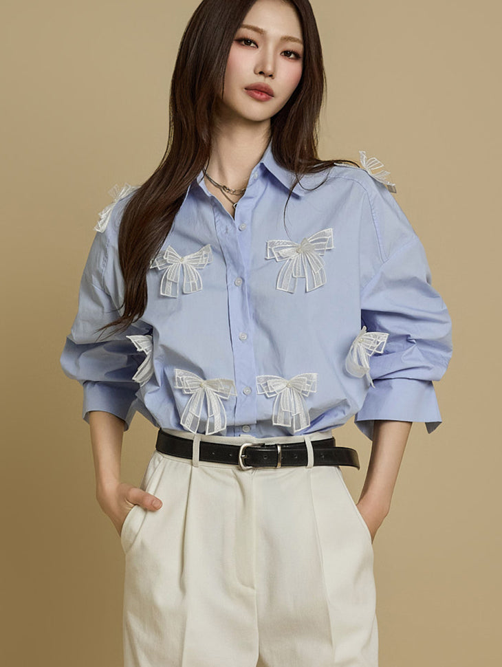 S748 Ribbon Shirt