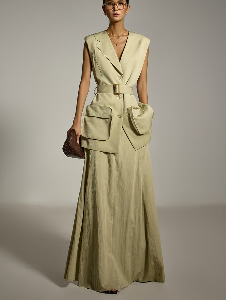 SK3000 Maxi Flared Skirt
