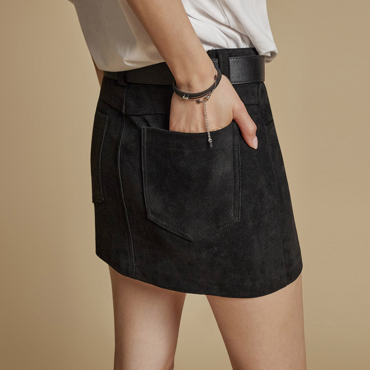 SK3030 Suede Skirt