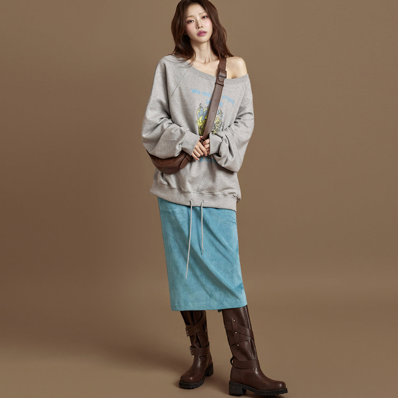 SK3046 Suede Skirt