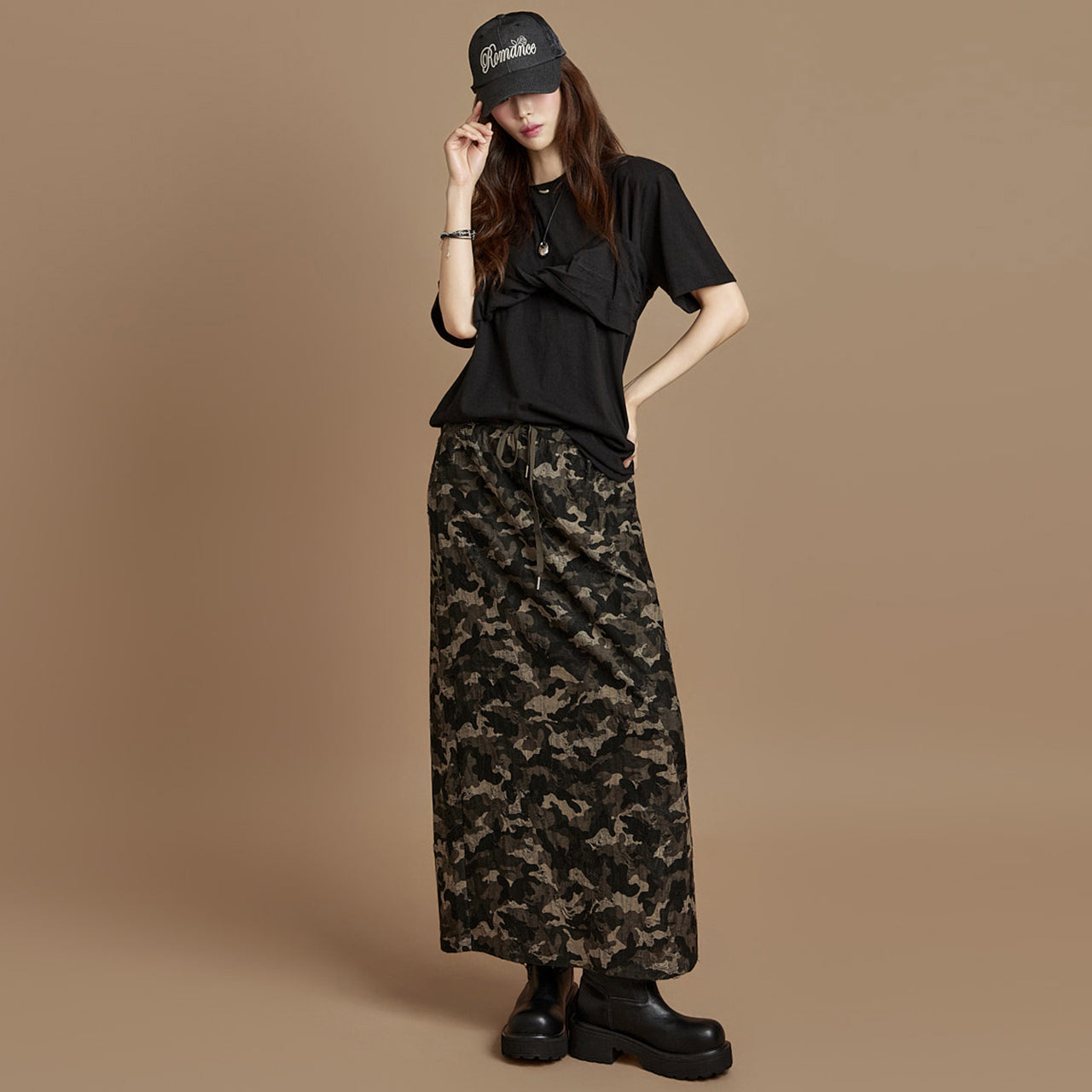 SK3077 迷彩半身裙
