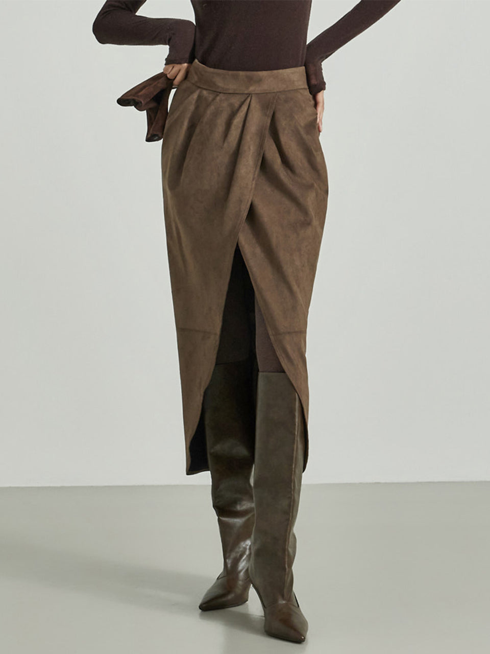 SK9293 Suede Skirt