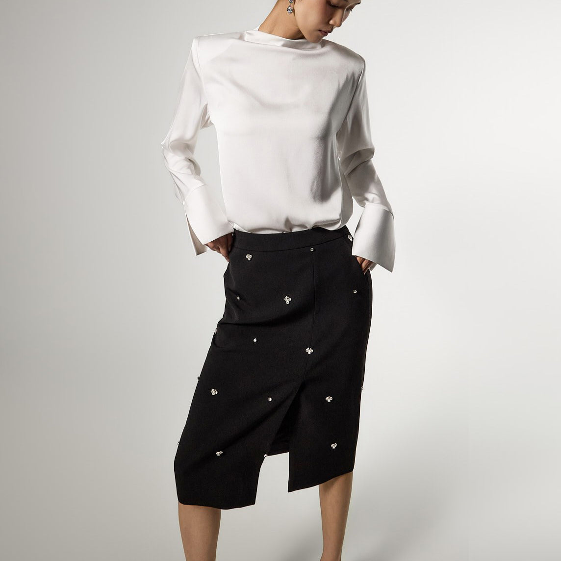 SK9295 Flower Bead Skirt