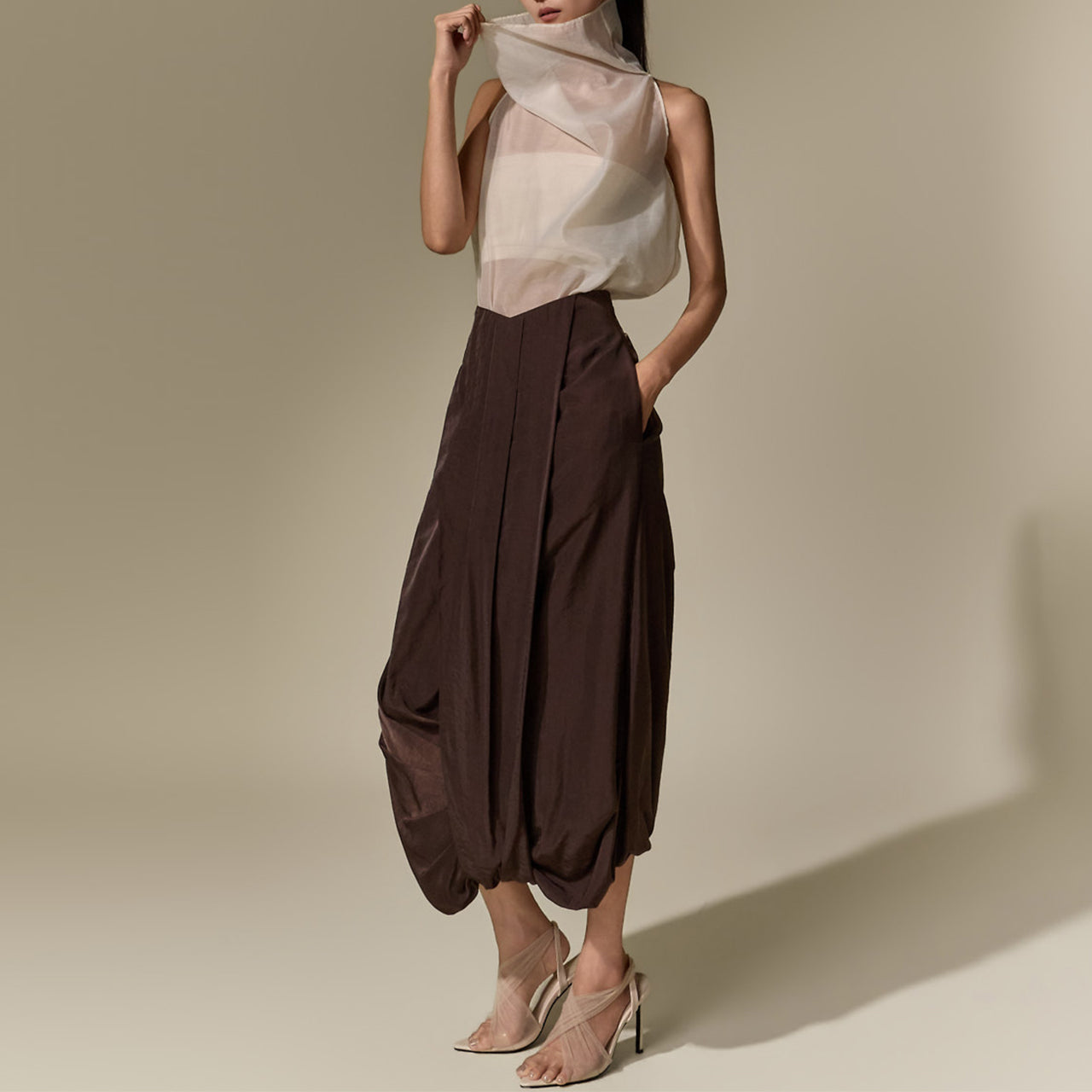 SK9303 Drape Balloon Skirt