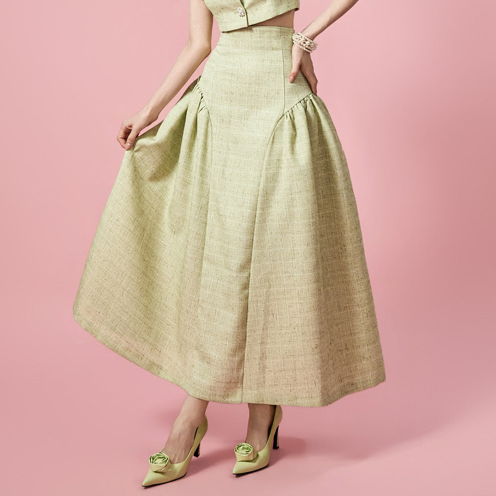 SK9310 Tweed Flare Skirt