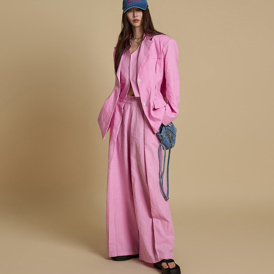TP2103 Linen Three Piece Set