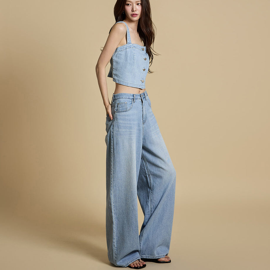 TP2167 Bustier and Jeans Set