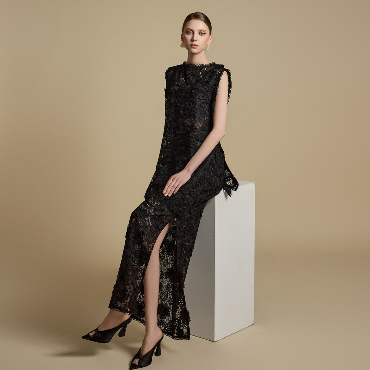 TP9169 Lace Blouse and Skirt Set