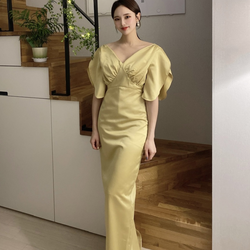 [韓國評價]手臂部分也盖得很漂亮的连衣裙