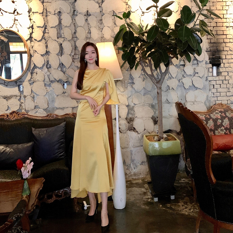 [韓國評價]今天的会议服是优雅的DINT连衣裙