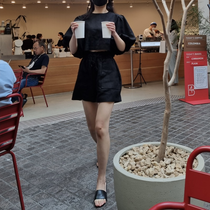 [韓國評價]因为是亚麻材质所以有褶皱