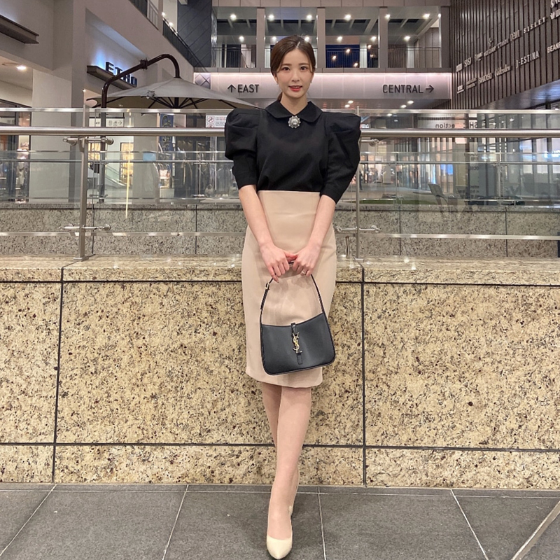 [韩国评论]感谢领子和泡泡，让我的脸看起来更小的效果！