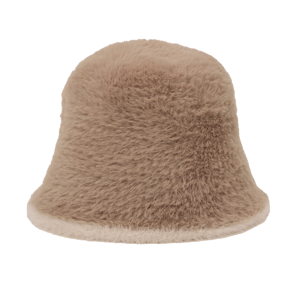AC-763 毛皮配色渔夫帽