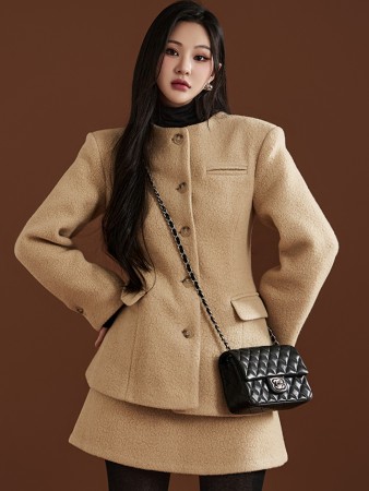J2089 羊毛线单夹克 Korea