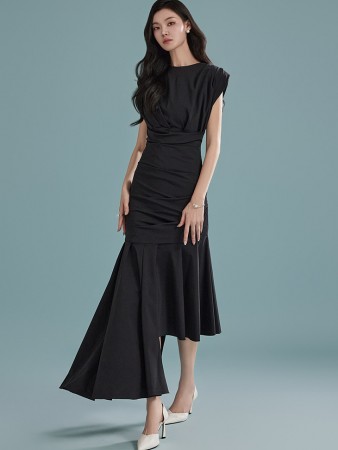 D9431 不平衡 連衣裙 Korea