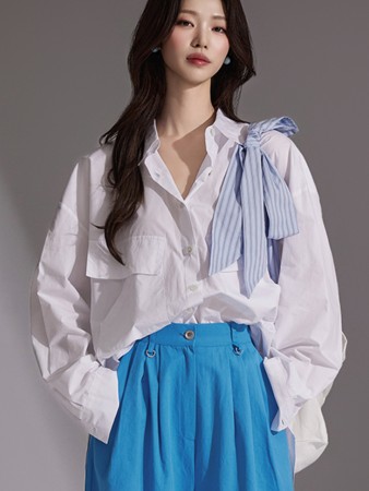 S626 口袋 衬衫 Korea