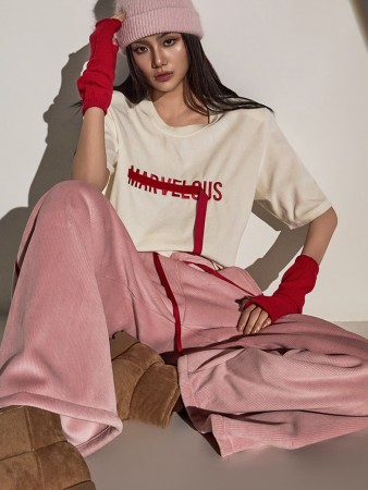 E3678 丝绒上衣 Korea