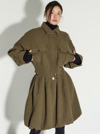 J9356 口袋羊毛夾克毛衣外套 Korea