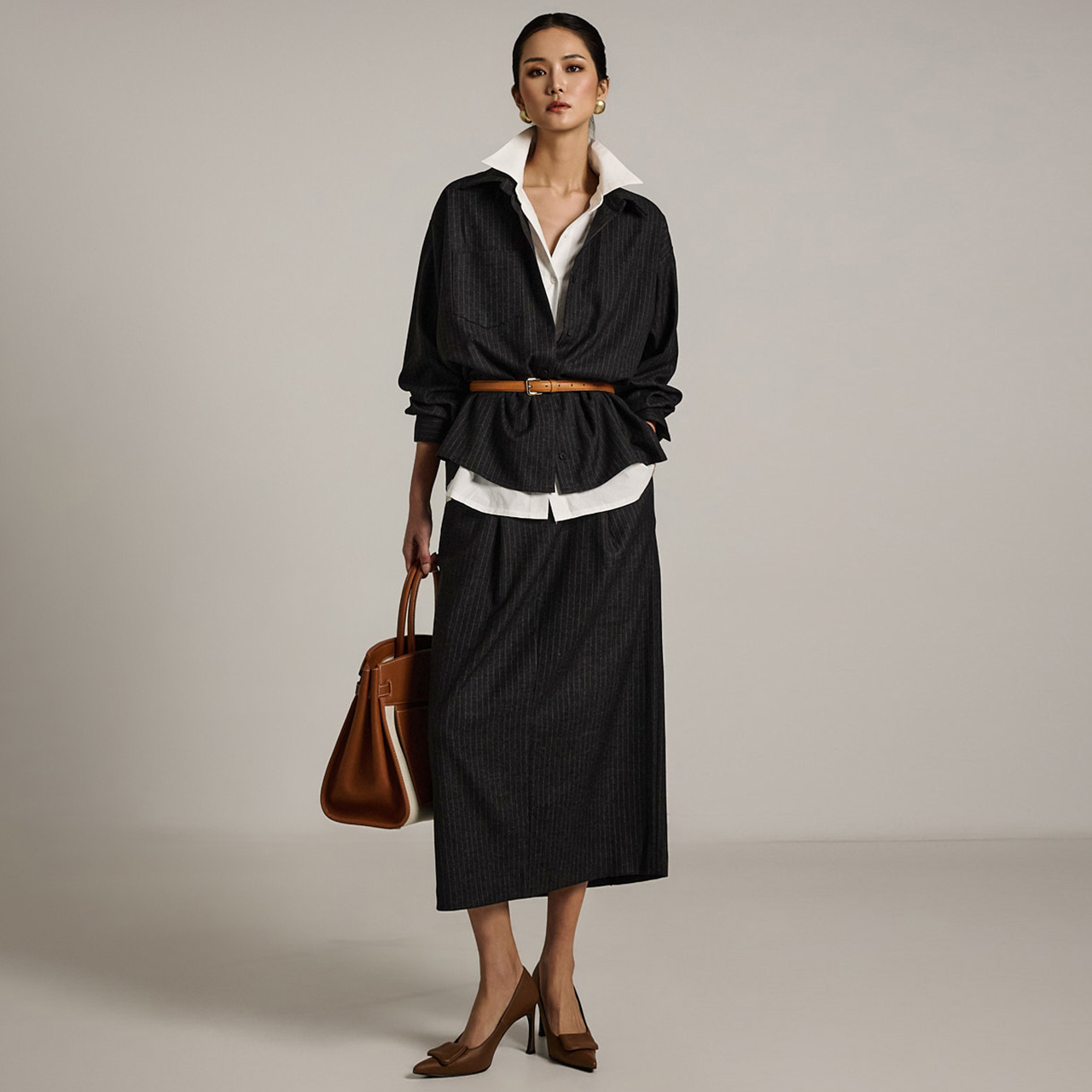 TP2040 衬衫 裙子 套装