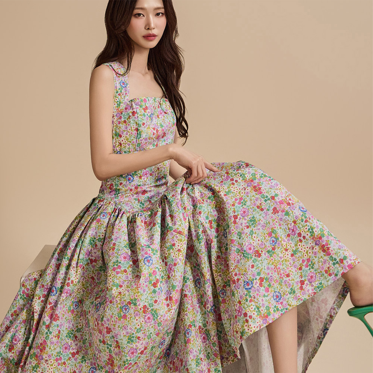 D9475 花 連衣裙