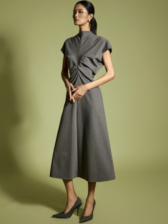 D5357 细褶连衣裙 Korea