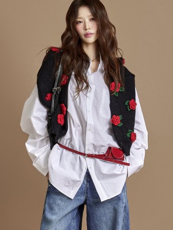 S811 口袋 大版型 衬衫 Korea