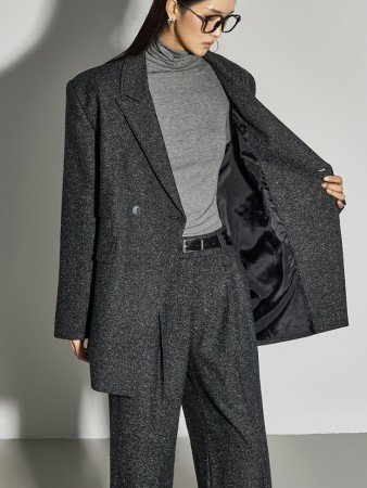 J2919 双层羊毛夾克 Korea