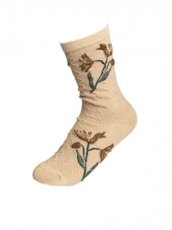 RE-341 花纹刺绣袜子 Korea