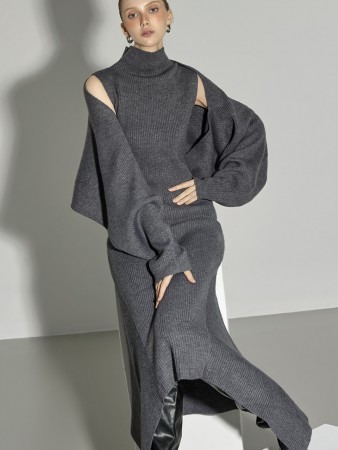 D9565 针织连衣裙 Korea