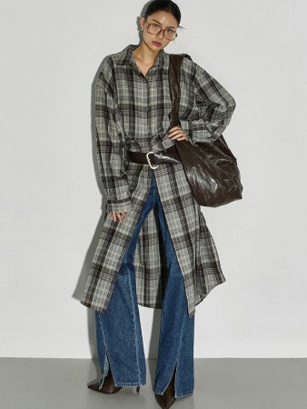 S823 格子长衬衫 Korea