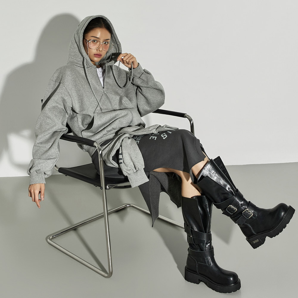 J2931 细绳加绒拉链卫衣