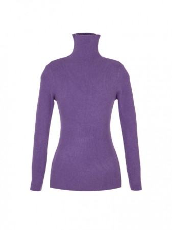 E4030 螺纹高领针织上衣 Korea