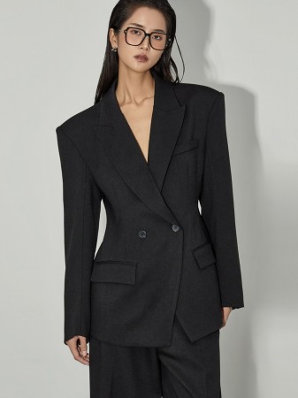 J9330 双扣垫肩夹克 Korea